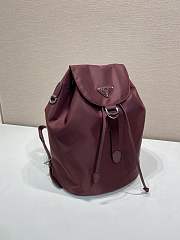 Okify Prada Small Red Backpack 1BZ0197 35x25x15cm  - 4