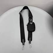 Okify Prada Hobo Bag In Black With Small Purse 22x12x6cm - 4
