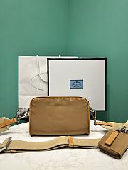 Okify Prada Saffiano Shoulder Bag In Brown 2VH172 18x11.5x5cm - 6