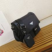 Okify Prada Re-Nylon Shoulder Bag In Black 1BD994 25x22x10cm - 6