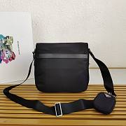 Okify Prada Re-Nylon Shoulder Bag In Black 1BD994 25x22x10cm - 5