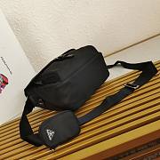 Okify Prada Re-Nylon Shoulder Bag In Black 1BD994 25x22x10cm - 4