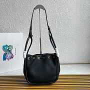 Okify Prada Bucket Bag In Black 1BE087 22x21x10.5cm - 4