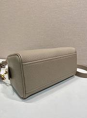 Okify Prada Medium Leather Top Handle Bag In Gray 1BB149 28x20x13cm - 5