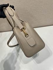 Okify Prada Medium Leather Top Handle Bag In Gray 1BB149 28x20x13cm - 6