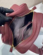 Okify Prada Medium Leather Top Handle Bag In Red 1BB149 28x20x13cm - 6