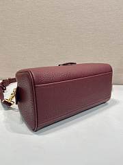 Okify Prada Medium Leather Top Handle Bag In Red 1BB149 28x20x13cm - 2