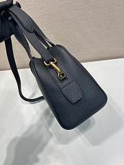 Okify Prada Medium Leather Top Handle Bag In Black 1BB149 28x20x13cm - 3