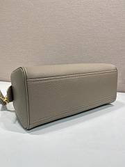 Okify Prada Large Leather Top Handle Bag In Gray 1BB148 33x22x14cm - 4
