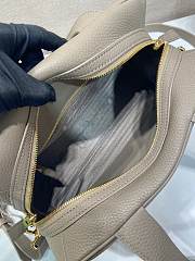 Okify Prada Large Leather Top Handle Bag In Gray 1BB148 33x22x14cm - 5