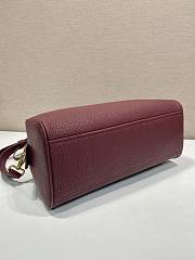 Okify Prada Large Leather Top Handle Bag In Red 1BB148 33x22x14cm - 6