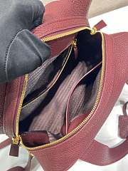 Okify Prada Large Leather Top Handle Bag In Red 1BB148 33x22x14cm - 3