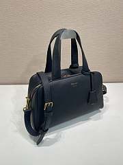 Okify Prada Large Leather Top Handle Bag In Black 1BB148 33x22x14cm - 6
