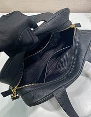 Okify Prada Large Leather Top Handle Bag In Black 1BB148 33x22x14cm - 3
