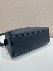 Okify Prada Large Leather Top Handle Bag In Black 1BB148 33x22x14cm - 2