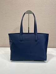 Okify Prada Re-Edition 1978 Medium Re-Nylon And Saffiano Leather Tote Bag In Blue 1BG555 35x26x25cm - 4