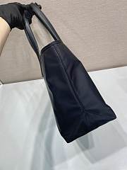 Okify Prada Re-Edition 1978 Medium Re-Nylon And Saffiano Leather Tote Bag In Black 1BG555 35x26x25cm - 5
