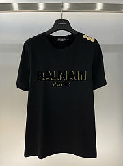 Okify Balmain White/Black T-shirt 26458 - 2