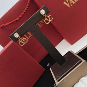 Okify Valentino Gold Earrings With Diamond - 5