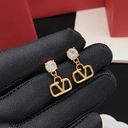 Okify Valentino Gold Earrings With Diamond - 6