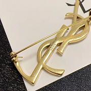Okify YSL Vintage Gold Brooch 26460  - 3