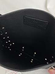 Okify Valentino Nellcôte Bag With Fringes In Black Suede 31x30x3cm - 6