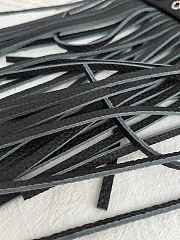 Okify Valentino Nellcôte Bag With Fringes In Black Suede 31x30x3cm - 4