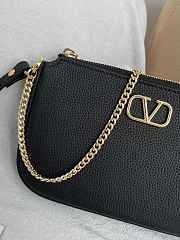 Okify Valentino Vlogo Signature Bag In Black Calfskin 21.5x13x3cm - 2