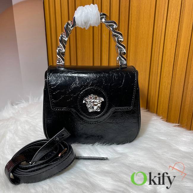 Okify Versace La Medusa Mini Bag In Black 16x12x6cm - 1