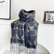 Okify Coach Gray Wool Scarf 195x53cm - 1