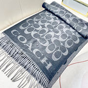 Okify Coach Gray Wool Scarf 195x53cm - 2