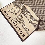 Okify Louis Vuitton Brown Cashmere Scarf 180x32cm - 6