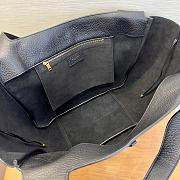 Okify YSL LE 5 À 7 Bea Bag In Black Grained Leather 50x28x18cm - 6