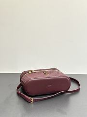 Okify YSL Gaby Vanity Bag In Dark Red Lambskin 22.5x15x8cm - 5