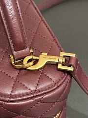 Okify YSL Gaby Vanity Bag In Dark Red Lambskin 22.5x15x8cm - 2
