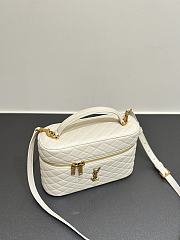 Okify YSL Gaby Vanity Bag In White Lambskin 22.5x15x8cm - 3