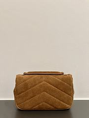 Okify YSL Loulou Bag In Brown Suede 20x12x6cm - 6