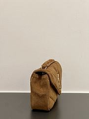 Okify YSL Loulou Bag In Brown Suede 20x12x6cm - 5