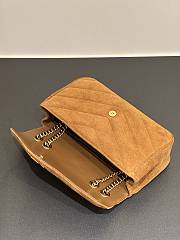 Okify YSL Loulou Bag In Brown Suede 24x14x7cm - 6