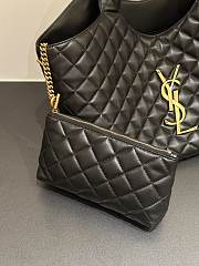 Okify YSL Icare Small Tote Bag In Black 30x48x30x5cm - 5