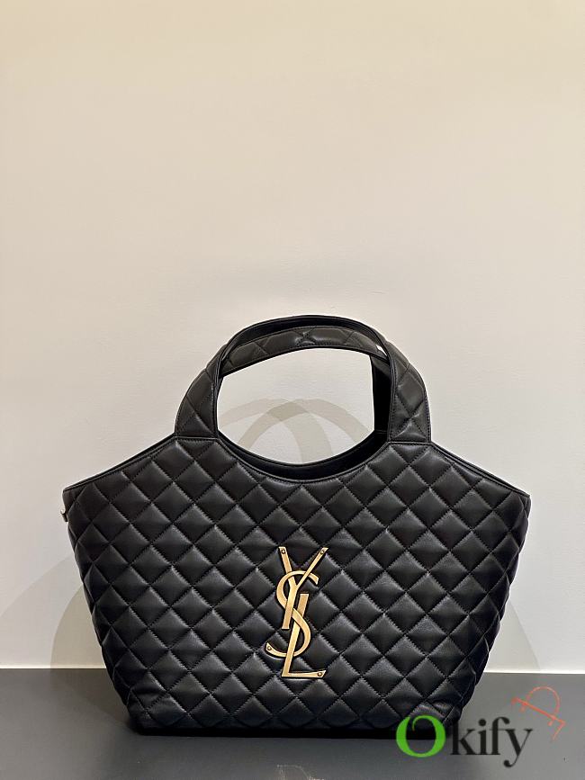 Okify YSL Icare Small Tote Bag In Black 30x48x30x5cm - 1