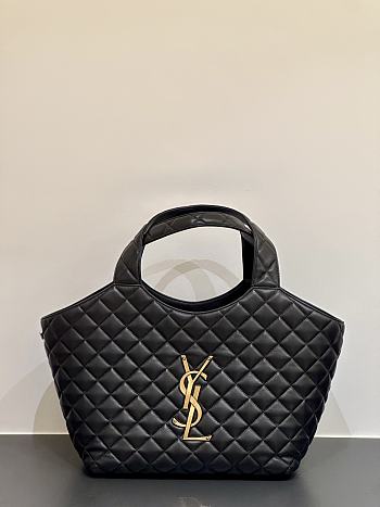Okify YSL Icare Small Tote Bag In Black 30x48x30x5cm