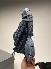 Okify Balenciaga 3XL Gray Denim Sneakers  - 3