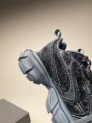 Okify Balenciaga 3XL Gray Denim Sneakers  - 4