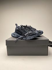 Okify Balenciaga 3XL Gray Denim Sneakers  - 1