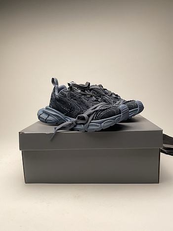 Okify Balenciaga 3XL Gray Denim Sneakers 