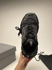 Okify Balenciaga 3XL Black Denim Sneakers  - 6