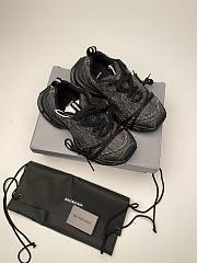 Okify Balenciaga 3XL Black Denim Sneakers  - 5