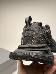 Okify Balenciaga 3XL Black Denim Sneakers  - 4