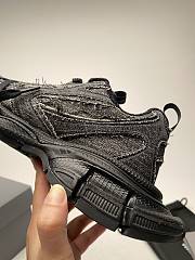 Okify Balenciaga 3XL Black Denim Sneakers  - 3